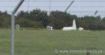 Teesside Airport crash: Witnesses describe scene as light aircraft "dropped rapidly"