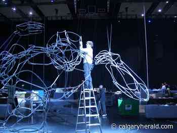 Look Up, Calgary: Beakerhead and film fest team up for giant marionette's epic climb up the Devon Tower - Calgary Herald