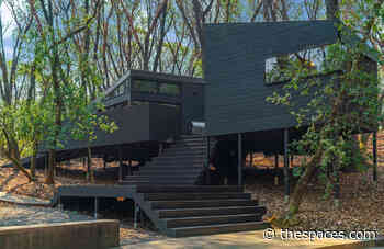 This northern California home unfurls across the forest floor as a series of interconnected pavilions - The Spaces
