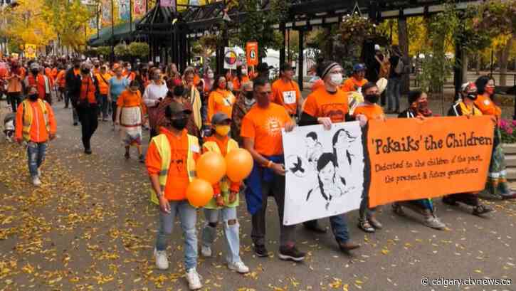 Victims of Canada's residential schools remembered in Calgary rally