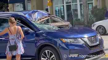 Manhole Blast Destroys Car Windshield in Edgewater