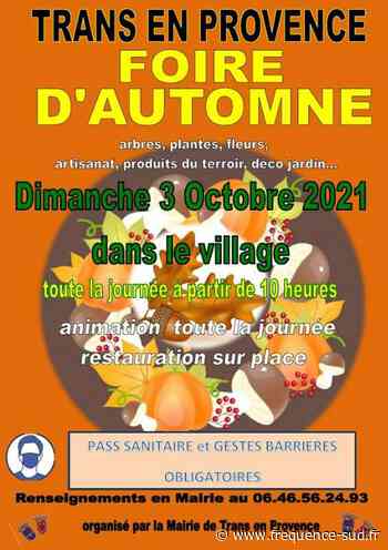 Foire d'automne de Trans en Provence - 03/10/2021 - Trans-en-Provence - Frequence-Sud.fr