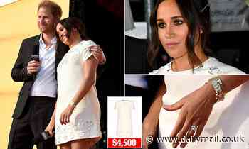 Meghan wears $4,500 designer dress while preaching about vaccine equity