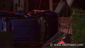 Two Cars Crash Just Feet From Funeral Home in Little Haiti