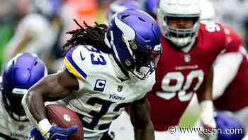 Source: Vikings' Cook (ankle) unlikely for Sun.