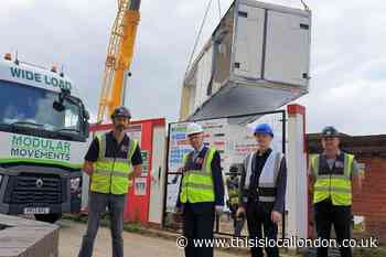 Ten pre-built apartments lifted onto site in Anerley