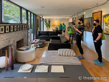 Captivating Artwork and Architecture Command Center Stage in Hollin Hills House & Garden Tour - The Zebra