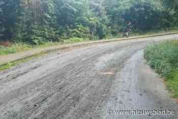 Even paniek voor start WK door groot modderspoor in Wilrijk