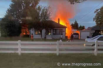 Garage destroyed in evening fire in Chilliwack – Chilliwack Progress - Chilliwack Progress