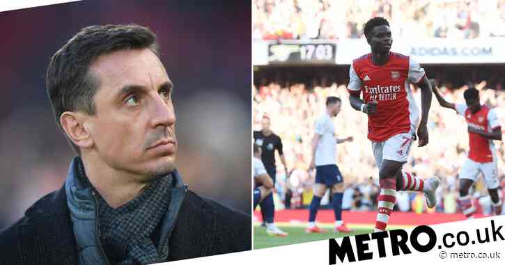 Gary Neville warns Arsenal starlet Bukayo Saka not to end up like Tottenham flop Dele Alli