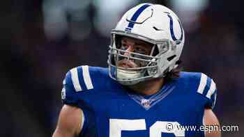 Colts G Nelson exits with ankle injury vs. Titans