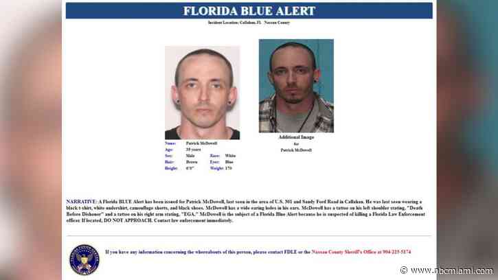 Deputy Shot in North Florida Traffic Stop Dies, Blue Alert Issued For Suspect