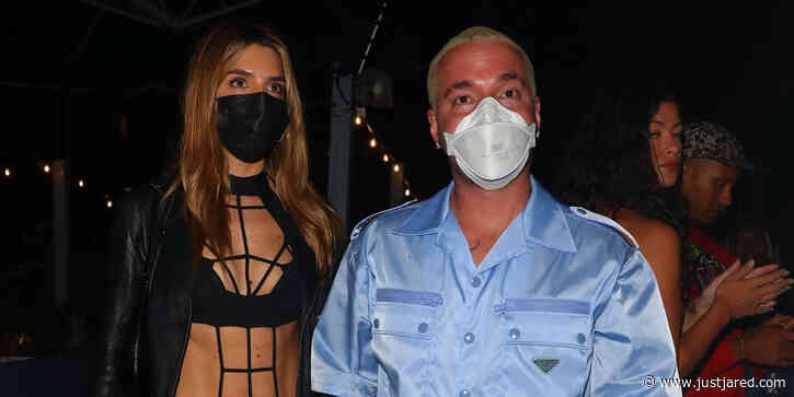 J Balvin & Girlfriend Valentina Ferrer Celebrate After Governor's Ball 2021 Performance