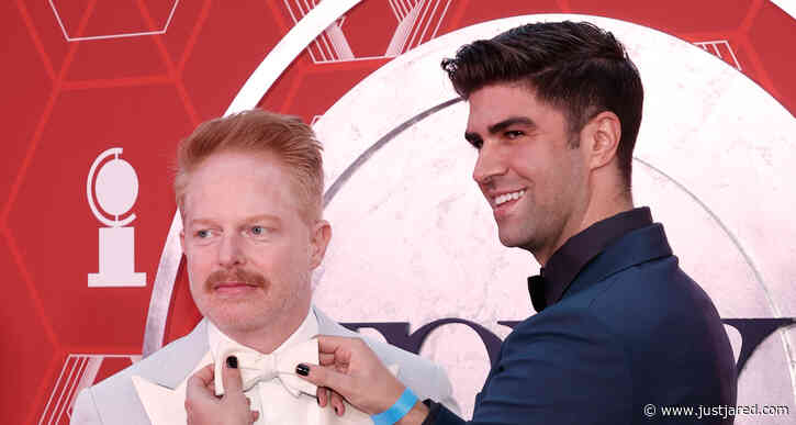 Jesse Tyler Ferguson Gets His Bow Tie Fixed by Husband Justin Mikita at Tony Awards 2020