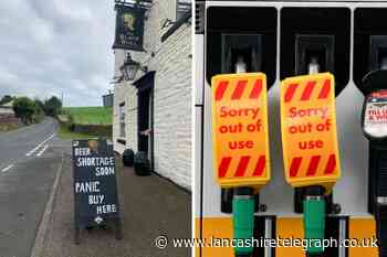 Blackburn pub’s hilarious jibe at fuel stockpilers