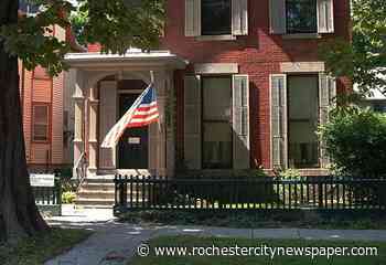 Fire destroys back porch at Susan B. Anthony house