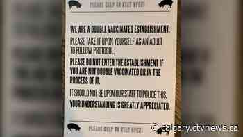 Select Calgary-area restaurant owners unwilling to confirm vaccination status of customers - CTV News Calgary