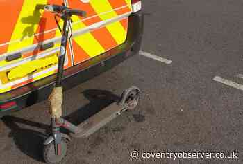 Three e-scooters seized by police in Coventry in one afternoon - Coventry Observer