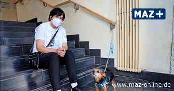 Mit dem Hund vorm Wahllokal in Rathenow - Märkische Allgemeine Zeitung