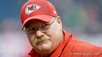 Chiefs' Reid out of hospital, back to work soon