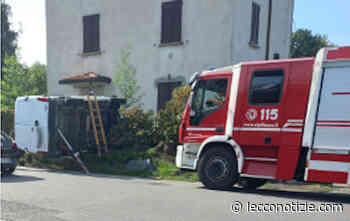 Incidente a Sirtori, furgoncino si ribalta: soccorse due persone - Lecco Notizie