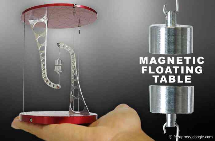 Tensegrity table uses tension and the power of magnets to stay upright
