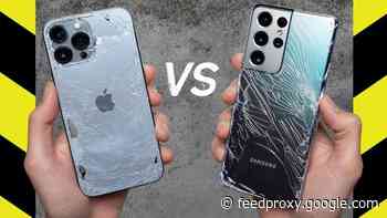 iPhone 13 Pro Max vs Galaxy S21 Ultra Drop Test (Video)