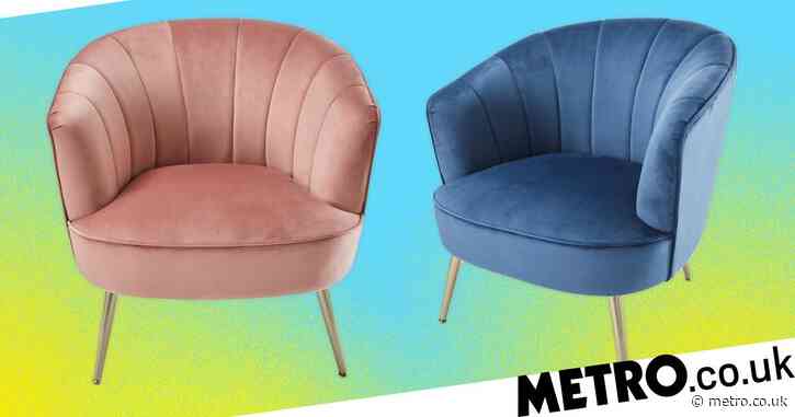 Aldi is selling this on-trend velvet shell chair for £109.99