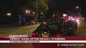 Police make arrest in deadly stabbing on W Main Street, Rochester's 60th homicide of the year