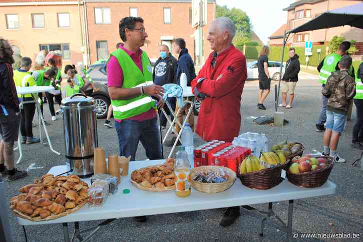 Ambiance voor de start van zwerfvuilactie