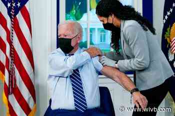 Biden gets booster, urges unvaxxed to get dosed