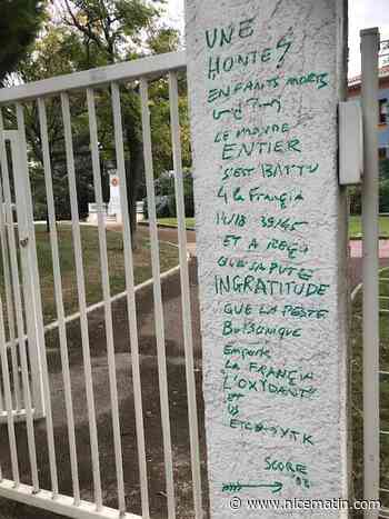 Un tag insultant découvert devant le monument aux morts à Toulon