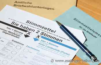 Bundestagswahl 2021: So hat Ostfildern gewählt - esslinger-zeitung.de