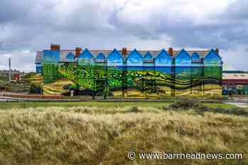 Boarded-up nightclub transformed into artwork with huge lizard mural - Barrhead News