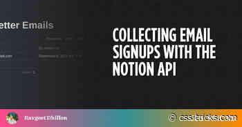 Collecting Email Signups With the Notion API