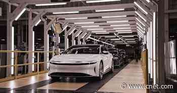Lucid Air electric sedan begins production as company touts growing preorders     - Roadshow