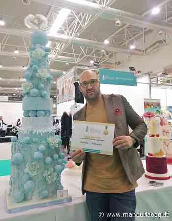 MANDURIA - Il manduriano Andrea Pizzaleo ha ottenuto il 'Gold Award' nel prestigioso concorso 'Italy International Cake Show' di Roma - ManduriaOggi