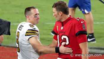 Brees all for Brady breaking passing yards mark