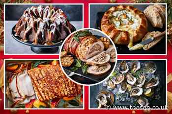 Marks & Spencer’s Christmas food to order range includes sticky toffee pudding crown, oysters and churros... - The Sun
