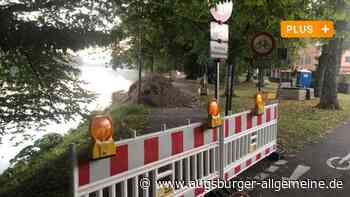 Fußweg am Donauufer wegen Baustelle gesperrt: Was wird hier aktuell gebaut?
