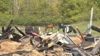 50-year-old horse farm in Smiths Falls, Ont. destroyed by fire - CTV News Ottawa