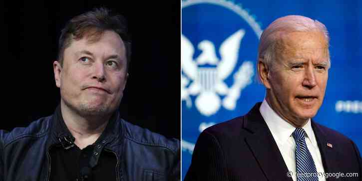 Elon Musk claimed the Biden administration is 'biased' against Tesla and 'controlled by unions,' his third attack on the president in the past month