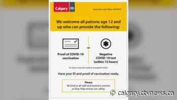 Vaccine enforcement begins in Calgary as doctors renew calls for targeted measures - CTV News Calgary
