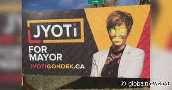 Calgary municipal candidates report vandalism to signs, anger on campaign trail