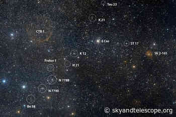 Cassiopeia Cornucopia — Pretty Little Clusters All in a Row