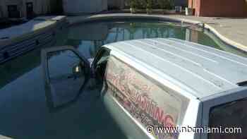 Not-So-Dry Cleaning: Van Crashes Into Pool at Miami Home