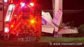2 Women Hospitalized After Small Plane Crashes in Miramar