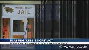 Republicans and local law enforcement blast new 'Less is More' law