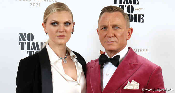 Daniel Craig Makes Extremely Rare Red Carpet Appearance with Daughter Ella Loudon at 'No Time to Die' Premiere