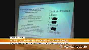 Activists to push for civil rights investigation into Hilton High School following controversial lesson plan